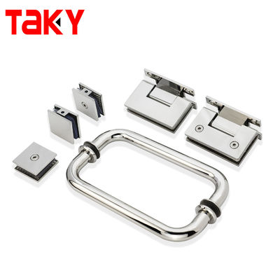 Customization Aluminium Shower Screen Glass Door Handle with 0.5mm Thickness and BN Finish
