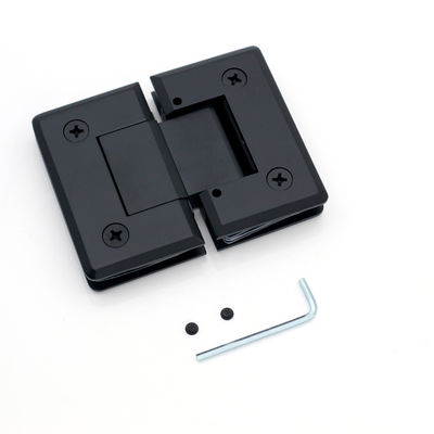 Brushed Nickel Finish Black Matte Shower Room Bathroom Hinge for Glass Door Pivot Spring