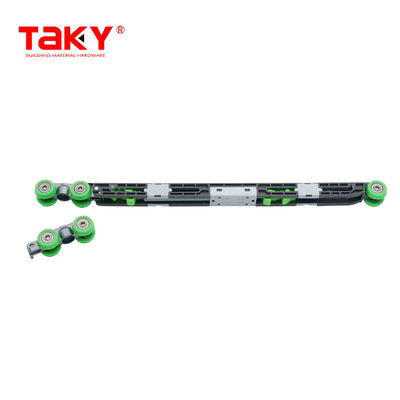 Bộ đồ trượt bánh xe phần cứng tuổi thọ dài cửa đóng mềm gấp đôi pulley đệm cuộn