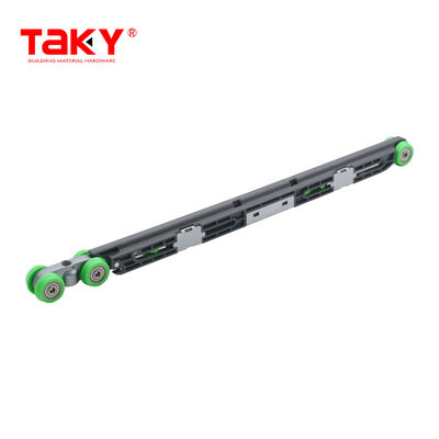 Bộ đồ trượt bánh xe phần cứng tuổi thọ dài cửa đóng mềm gấp đôi pulley đệm cuộn
