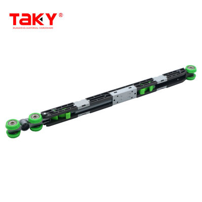 Bộ đồ trượt bánh xe phần cứng tuổi thọ dài cửa đóng mềm gấp đôi pulley đệm cuộn