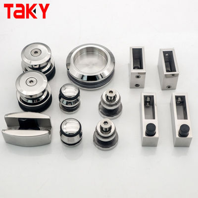 Thép không gỉ không khung quần áo tắm kính cửa trượt bộ với độ dày kính 12MM