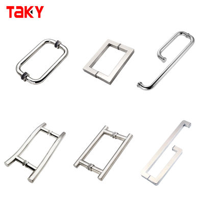 Khách sạn bạc phòng tắm phòng cửa kính trở lại để trở lại khăn bar kéo tay cầm