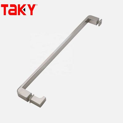 12mm Độ dày kính thép không gỉ ống hình chữ nhật thanh cửa kính thẳng tay cầm kéo một bên