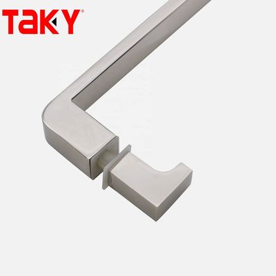 12mm Độ dày kính thép không gỉ ống hình chữ nhật thanh cửa kính thẳng tay cầm kéo một bên
