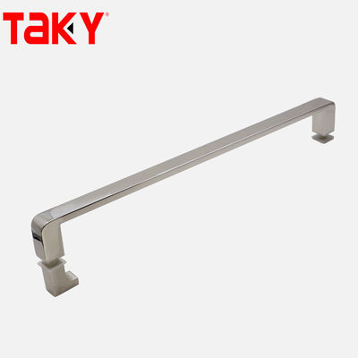 12mm Độ dày kính thép không gỉ ống hình chữ nhật thanh cửa kính thẳng tay cầm kéo một bên