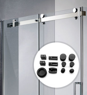 Sliding Door Track Barn Kit Shower Hardware Accessories Glass Stainless Steel Matt Màu đen
