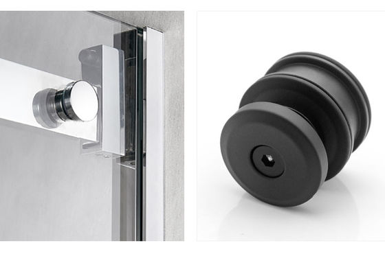 Sliding Door Track Barn Kit Shower Hardware Accessories Glass Stainless Steel Matt Màu đen