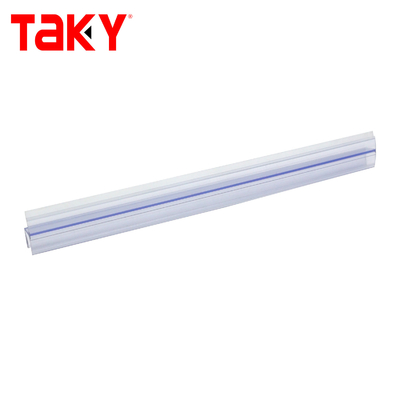 T Type PVC Shower Door Seal Strip 6-12mm Transparent Waterproof
