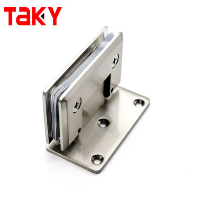 Phòng tắm bằng thép không gỉ chà nhám cửa kính bản lề 90 độ đến bản lề cửa kính