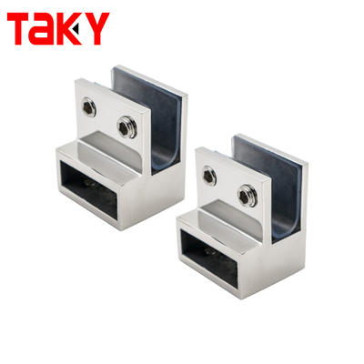 Kẹp nối phần cứng vách tắm kính gắn tường hình chữ F