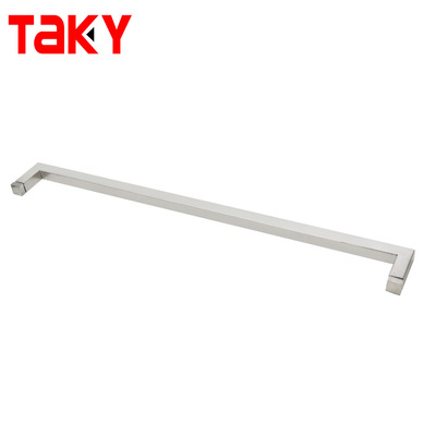 Stainless Steel Shower Room Door Pull Handle Back to Back Towel bar Sliding Glass Door Handle