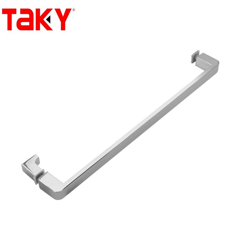 12mm Độ dày kính thép không gỉ ống hình chữ nhật thanh cửa kính thẳng tay cầm kéo một bên