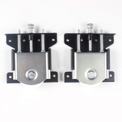 Giá tốt Bánh xe cửa lùa rãnh rãnh chịu lực bằng thép đen bạc 8.5cm*11cm Nam Mỹ trực tuyến