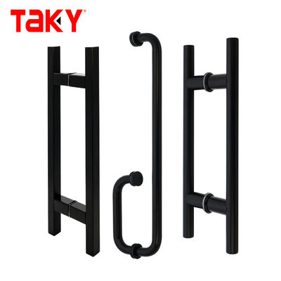 Giá tốt Tay nắm cửa sổ 304 Thép không gỉ Màu đen mờ Tay nắm cửa kính hình ống vuông trực tuyến