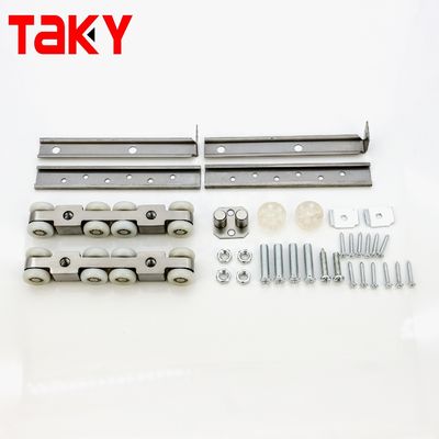 Giá tốt Double Soft Closing 8 Wheel Sliding Door Pulley Hardware cho tủ quần áo đồ nội thất hiện đại trực tuyến