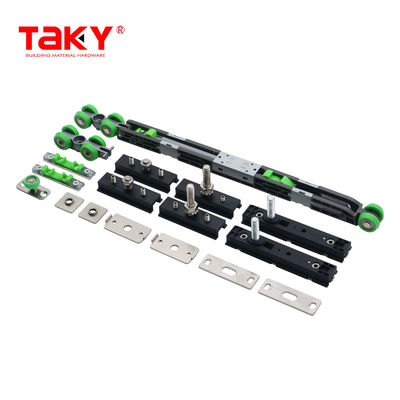 Giá tốt Bộ đồ trượt bánh xe phần cứng tuổi thọ dài cửa đóng mềm gấp đôi pulley đệm cuộn trực tuyến