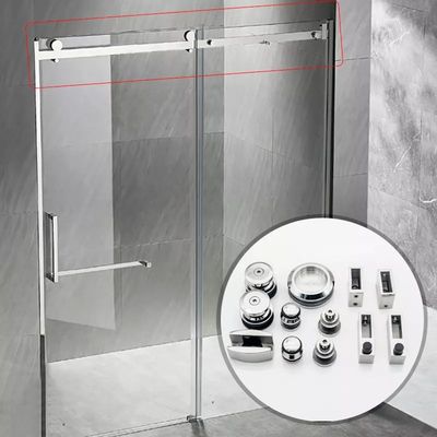 Giá tốt SS304 Quảng trường 30 * 10mm Bar Shower Sliding Door Tube Fitting with Silver Appearance Style trực tuyến