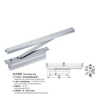 Giá tốt Thiết kế khách sạn hiện đại 85KG Hỏa lực được đánh giá là hai tốc độ điều chỉnh thủy lực ẩn mùa xuân gỗ kín cửa đóng trực tuyến