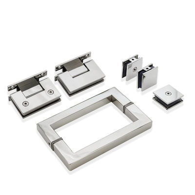 Giá tốt Bộ cửa kính bản lề kiểu mở vuông cho buồng tắm bằng thép không gỉ trực tuyến