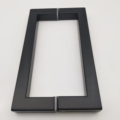 Giá tốt Khách sạn 8 inch Đen D Type Stainless Steel 304 Glass Door Handle cho phòng tắm trực tuyến