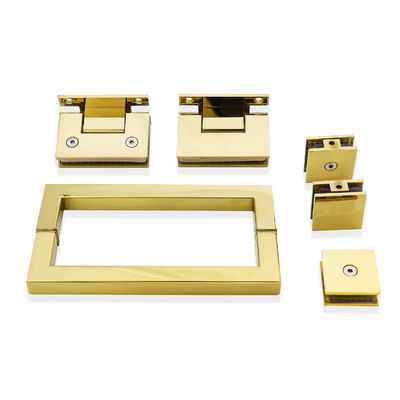 Giá tốt Thiết bị tắm bằng thép không gỉ 90 độ với phụ kiện phần cứng bằng vàng trực tuyến
