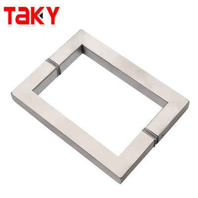 Giá tốt TK-H002 OEM/ODM Tay nắm cửa kính bằng thép không gỉ cho cửa kính, ống vuông lưng vào lưng trực tuyến