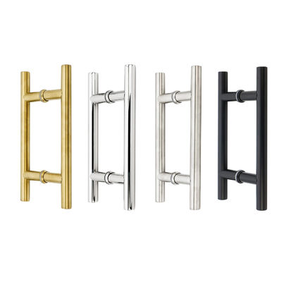 Giá tốt Thép không gỉ 201 304 316 Đèn đánh bóng Đốm đen vàng thủy tinh thép tay cầm cửa trực tuyến