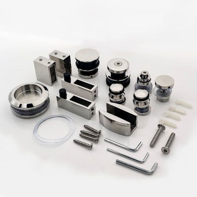 Giá tốt Bộ phụ kiện cửa tắm trượt kiểu chuồng ngựa bằng kính không khung cho phòng tắm nhà ở, khách sạn, văn phòng, biệt thự trực tuyến