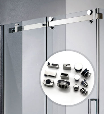 Giá tốt 304 Stainless Steel Glass Hardware cho Modern Barn Door Shower Thiết kế không khung trực tuyến