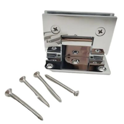 Giá tốt Solid Brass Off Set phòng tắm cửa kính kẹp phòng tắm cửa liềm cho kính cố định 10-12mm trực tuyến