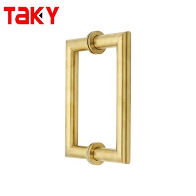Giá tốt Phần kết thúc Ba Lan Long cửa chính lối vào tay cầm với 203 * 203mm vàng hồng kéo tay cầm trực tuyến