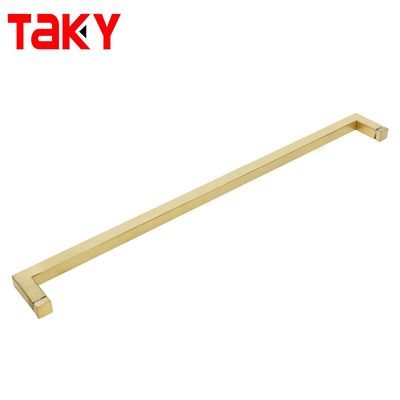 Giá tốt Tay nắm kéo kính vuông dày 1.0mm cho cửa tắm SS304 Chống ăn mòn trực tuyến