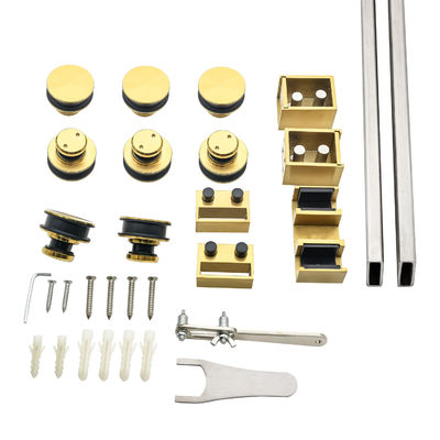 Giá tốt Máy cứng cuộn cửa hai cửa bằng thép không gỉ 304 cửa trượt bằng thủy tinh hình khay tròn trực tuyến