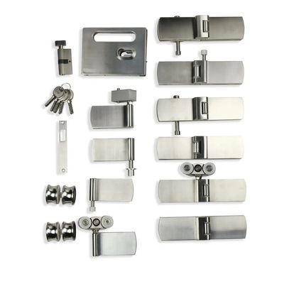 Giá tốt Cửa kính trượt gấp hoàn thiện Satin/Đánh bóng cho Phụ kiện vách ngăn kính văn phòng trực tuyến