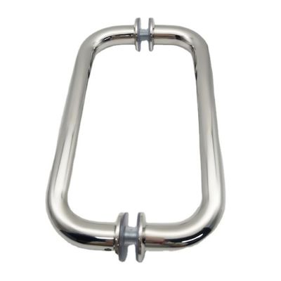 Giá tốt 8-12mm Độ dày cửa cửa tắm vàng hoa hồng kéo tay cầm với 1.0mm độ dày ống trực tuyến