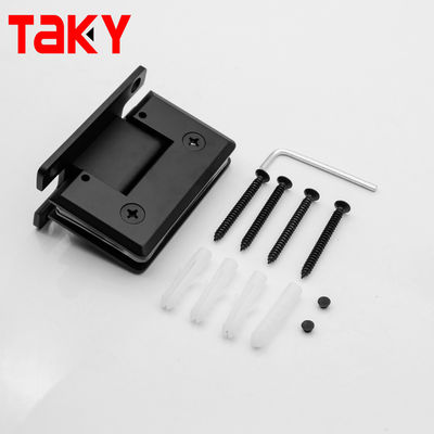 Giá tốt Bản lề cửa kính tắm 10 mm màu đen mờ 90 độ từ tường đến kính bán buôn Trung Quốc trực tuyến