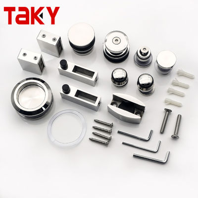 Thép không gỉ 304 Cửa kính tắm không khung Phụ kiện phòng tắm Bộ con lăn cửa trượt