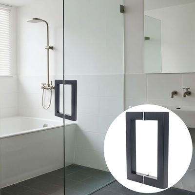 Giá tốt Nhà máy 304 thép không gỉ Matt màu đen hình vuông ống kính tay cầm cửa trực tuyến