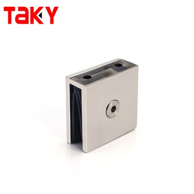 Quảng trường tắm cửa kính kẹp phòng tắm tường để kính gắn kẹp