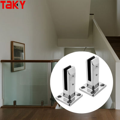 Giá tốt Điều chỉnh 8-12MM Square Stainless Steel Bolt Down Spigot Glass Railing Clamp trực tuyến
