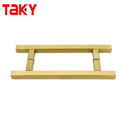 Modern Square Stainless Steel SS304 Glass Door Handle H Type Push Pull Handle cho các phòng tắm
