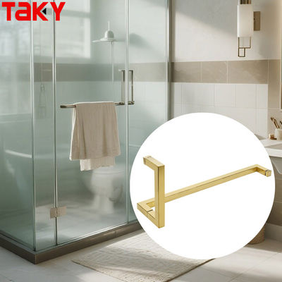 Giá tốt Wholesale Stainless Steel Modern Gold Color Shower Room Tubular Glass Door Pull Handles trực tuyến