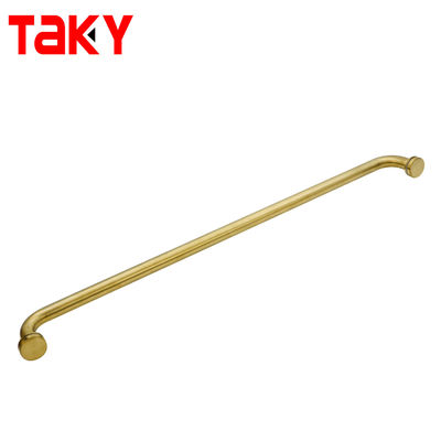 Giá tốt Thanh treo khăn màu vàng phong cách mới Tay nắm cửa kính tắm bằng thép không gỉ một mặt trực tuyến