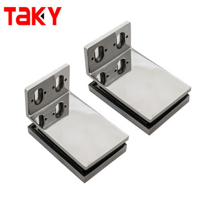 Bản lề cửa kính tắm 90 độ bóng loáng cho kính 8-12mm bằng đồng thau nguyên khối