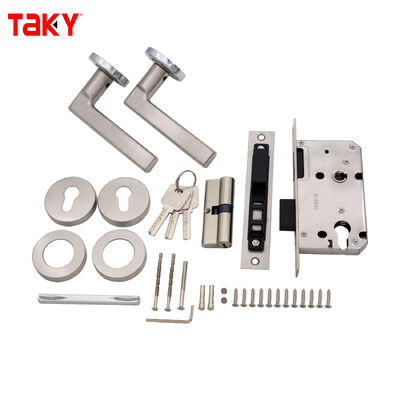 Giá tốt Thiết kế hiện đại Tay nắm cửa hình chữ L bằng thép không gỉ có khóa Tay nắm cửa gỗ nội thất trực tuyến