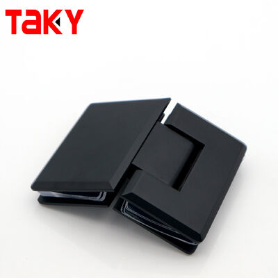 Giá tốt Phần cứng cửa tắm màu đen 135 độ không khung Bản lề cửa kính bằng thép không gỉ trực tuyến