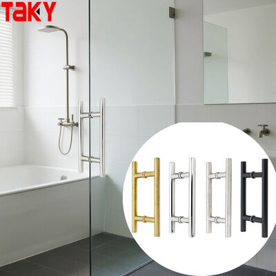 Modern H Type Stainless Steel 304 Double Side Glass Door Pull Handle 203*203*19*1.0mm