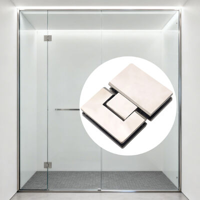 Giá tốt Bản lề vách tắm kính không khung bằng thép không gỉ 304 mở 180 độ cho kính dày 8-12mm trực tuyến