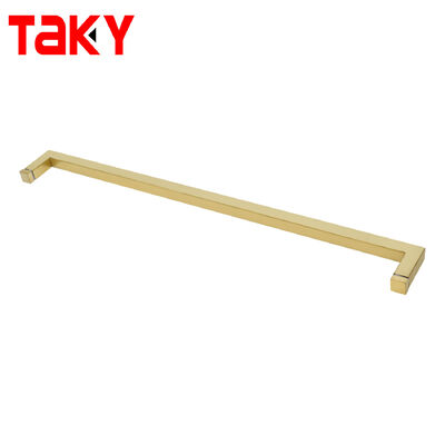 Giá tốt Tay nắm cửa kính vuông hình chữ L Golde Cửa tắm lớn Thanh treo khăn Tay cầm kéo trực tuyến